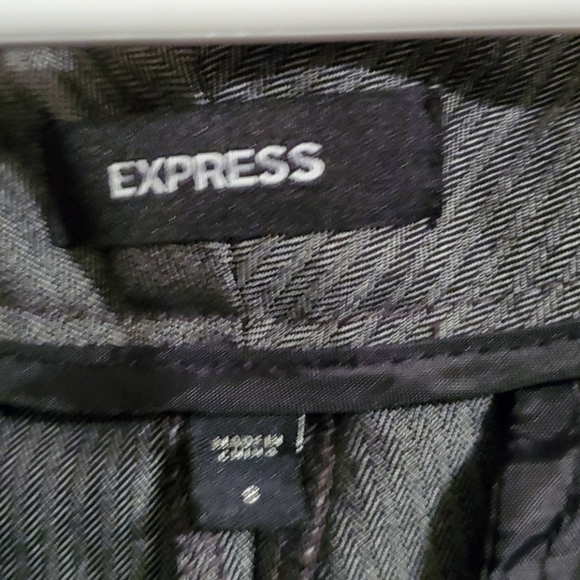 Express grey on grey stripe pants - Picture 2 of 4